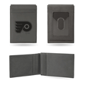 NHL Philadelphia Flyers Gray Laser Engraved Front Pocket Wallet