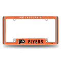 NHL Philadelphia Flyers Primary Chrome Automotive License Plate Frame NHL Philadelphia Flyers Primary Chrome Automotive License Plate Frame