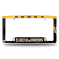 NHL Pittsburgh Penguins Multi Champ Chrome Auto License Plate Frame