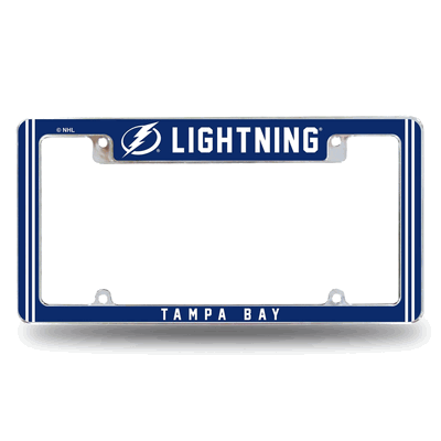 NHL Tampa Bay Lightning Classic Chrome Automotive License Plate Frame