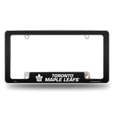 NHL Toronto Maple Leafs Black Chrome Automotive License Plate Frame