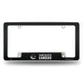 NHL Vancouver Canucks Black Chrome Automotive License Plate Frame NHL Vancouver Canucks Black Chrome Automotive License Plate Frame