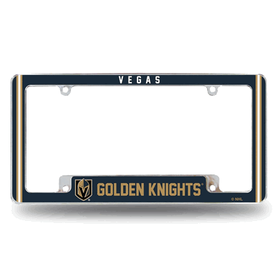 NHL Vegas Golden Knights Classic Chrome Auto License Plate Frame
