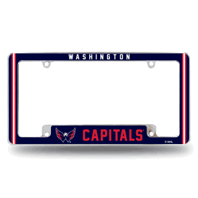 NHL Washington Capitals Classic Chrome Automotive License Plate Frame