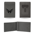 NHL Washington Capitals Gray Laser Engraved Front Pocket Wallet