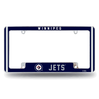 NHL Winnipeg Jets Classic Chrome Automotive License Plate Frame