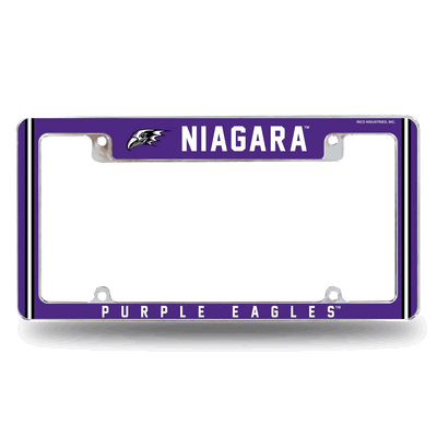 Niagara�Purple Eagles 12" x 6" Chrome Automotive License Plate Frame