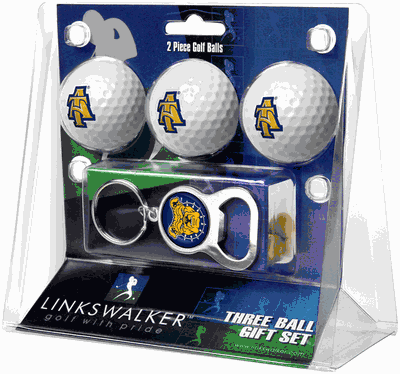 North Carolina A&T Aggies 3 Golf Ball And Keychain Bottle Opener Gift Pack