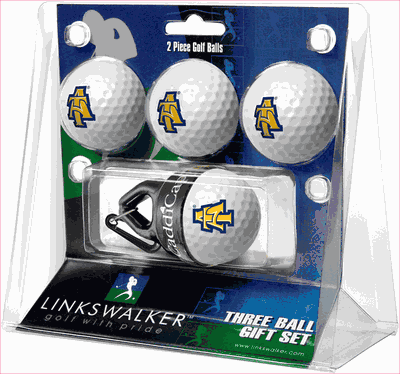 North Carolina A&T Aggies 4 Golf Ball And CaddiCap Holder Gift Pack