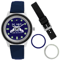North Carolina A&T Aggies Colors Stainless Steel Interchangeable Bezel Watch Gift Set