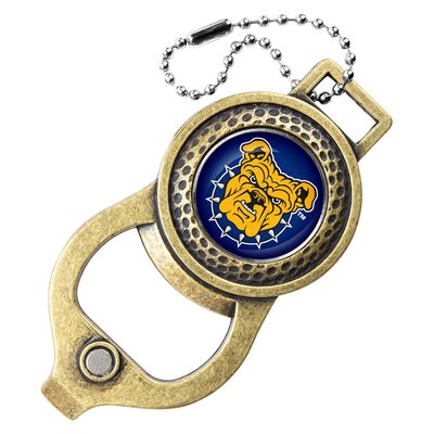 North Carolina A&T Aggies Golf Bag Tag with Ball Marker - Antique Brass