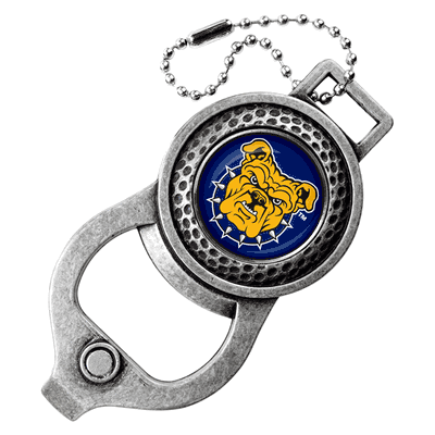 North Carolina A&T Aggies Golf Bag Tag with Ball Marker - Antique Nickel