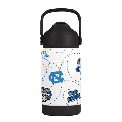 North Carolina Tar Heels Kids 12oz Stainless Steel Mascot Bottle