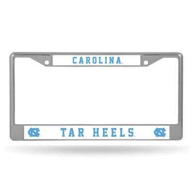 North Carolina Tar Heels Premium 12" x 6" Chrome Frame With Plastic Inserts