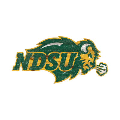 North Dakota State Distressed Logo Cutout Sign