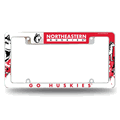 Northeastern Huskies Primary Chrome Automotive License Plate Frame Northeastern Huskies Primary Chrome Automotive License Plate Frame