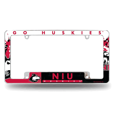 Northern Illinois Huskies Primary Chrome Auto License Plate Frame