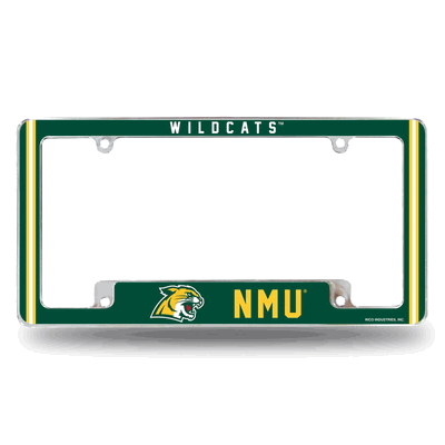 Northern Michigan Wildcats Classic Chrome Auto License Plate Frame