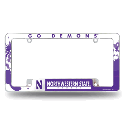Northwestern State Demons Standard Chrome Auto License Plate Frame