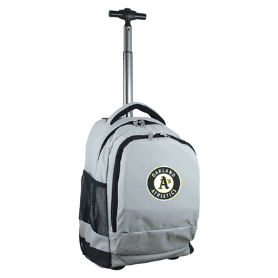 Oakland Athletics Wheeled Premium Backpack - Gray