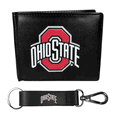 Ohio St. Buckeyes Bi-fold Wallet & Strap Key Chain Ohio St. Buckeyes Bi-fold Wallet & Strap Key Chain