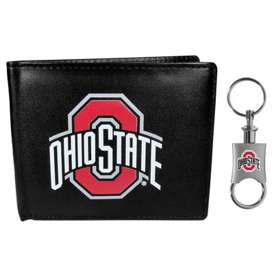 Ohio St. Buckeyes Bi-fold Wallet & Valet Key Chain
