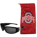 Ohio St. Buckeyes Chrome Wrap Sunglasses and Bag Ohio St. Buckeyes Chrome Wrap Sunglasses and Bag