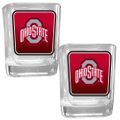 Ohio St. Buckeyes Square Glass Shot Glass Set Ohio St. Buckeyes Square Glass Shot Glass Set