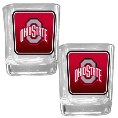 Ohio St. Buckeyes Square Glass Shot Glass Set
