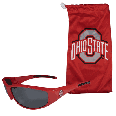 Ohio St. Buckeyes Sunglass and Bag Set
