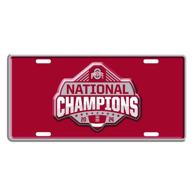 Ohio State 2024-25 National Champions Flat Plate Embossed