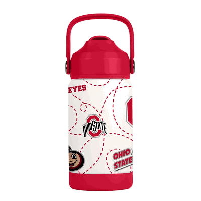 Ohio State Buckeyes Kids 12oz Stainless Steel Mascot Bottle