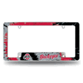 Ohio State Buckeyes Tie Dye Chrome Automotive License Plate Frame Ohio State Buckeyes Tie Dye Chrome Automotive License Plate Frame