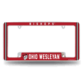 Ohio Wesleyan Battlin' Bishops Chrome Automotive License Plate Frame Ohio Wesleyan Battlin' Bishops Chrome Automotive License Plate Frame