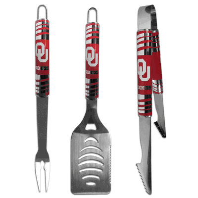 Oklahoma Sooners 3 pc Tailgater BBQ Set