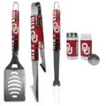 Oklahoma Sooners 3 Piece Tailgate BBQ Set with Salt and Pepper Shakers Oklahoma Sooners 3 Piece Tailgate BBQ Set with Salt and Pepper Shakers