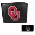 Oklahoma Sooners Bi-fold Wallet & Black Money Clip Oklahoma Sooners Bi-fold Wallet & Black Money Clip