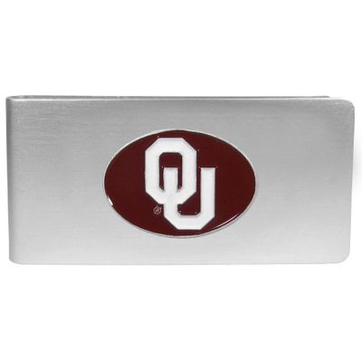 Oklahoma Sooners Brushed Metal Money Clip