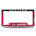 Oklahoma Sooners Multi Champ Chrome Automotive License Plate Frame Oklahoma Sooners Multi Champ Chrome Automotive License Plate Frame