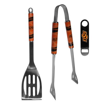 Oklahoma St. Cowboys 2 pc BBQ Set and Bottle Opener