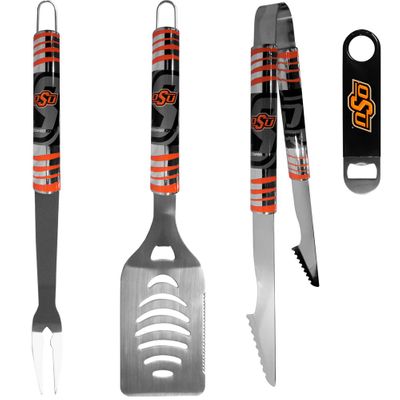 Oklahoma St. Cowboys 3 pc BBQ Set and Bottle Opener