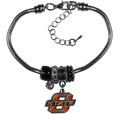 Oklahoma St. Cowboys Euro Bead Bracelet Oklahoma St. Cowboys Euro Bead Bracelet
