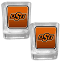 Oklahoma St. Cowboys Square Glass Shot Glass Set Oklahoma St. Cowboys Square Glass Shot Glass Set