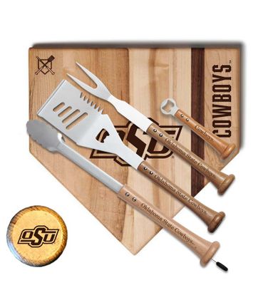 Oklahoma State 12 Inch Grand Slam Grill Tool Set