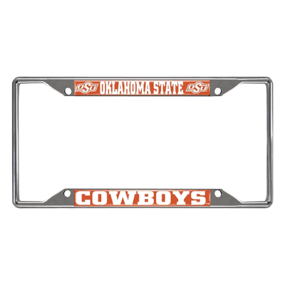 Oklahoma State Cowboys Chrome Metal License Plate Frame