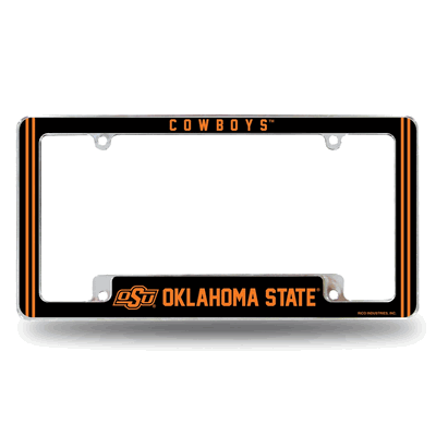 Oklahoma State Cowboys Classic Chrome Automotive License Plate Frame