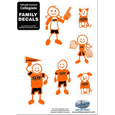 Oklahoma State Cowboys Family Decal Set - Small
