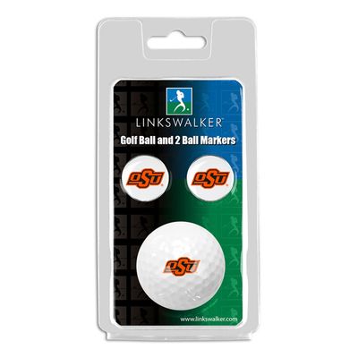 Oklahoma State Cowboys Golf Ball And Team Ball Markers Gift Pack