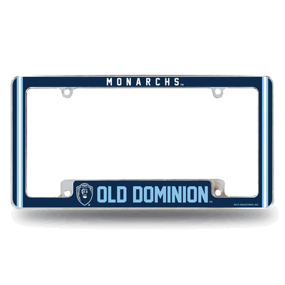 Old Dominion Monarchs Classic Chrome Automotive License Plate Frame