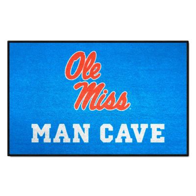 Ole Miss Rebels Man Cave Starter Mat Accent Rug